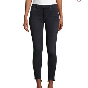 Joes Jeans Fringed Step Hem Skinny Jeans